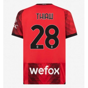 AC Milan Malick Thiaw #28 Domaci Dres 2023-24 Kratak Rukavima